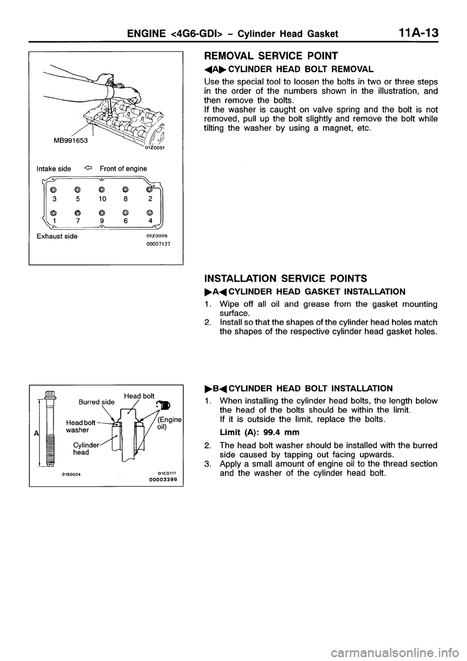 MITSUBISHI SPACE RUNNER 2001  Workshop Manual 