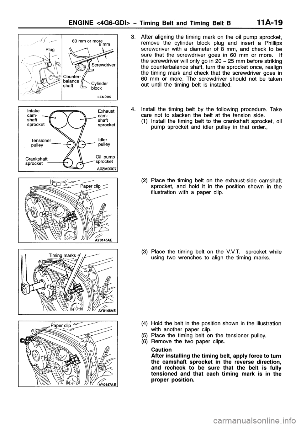 MITSUBISHI SPACE RUNNER 2001  Workshop Manual 