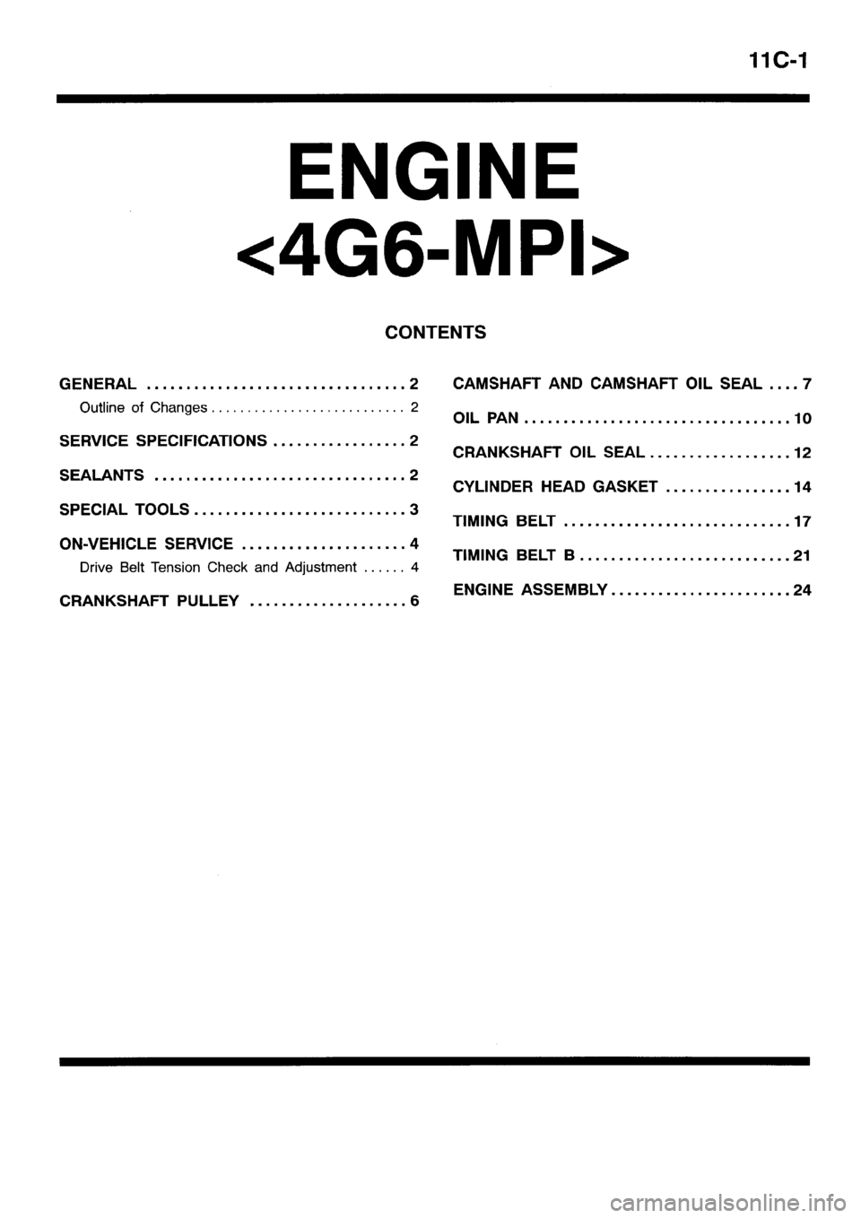 MITSUBISHI SPACE RUNNER 2001  Workshop Manual 