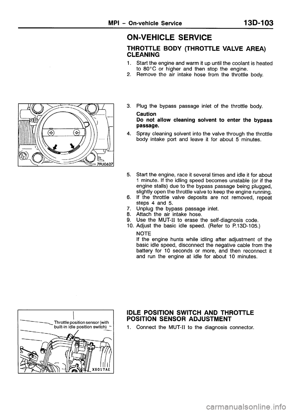 MITSUBISHI SPACE RUNNER 2001  Workshop Manual 