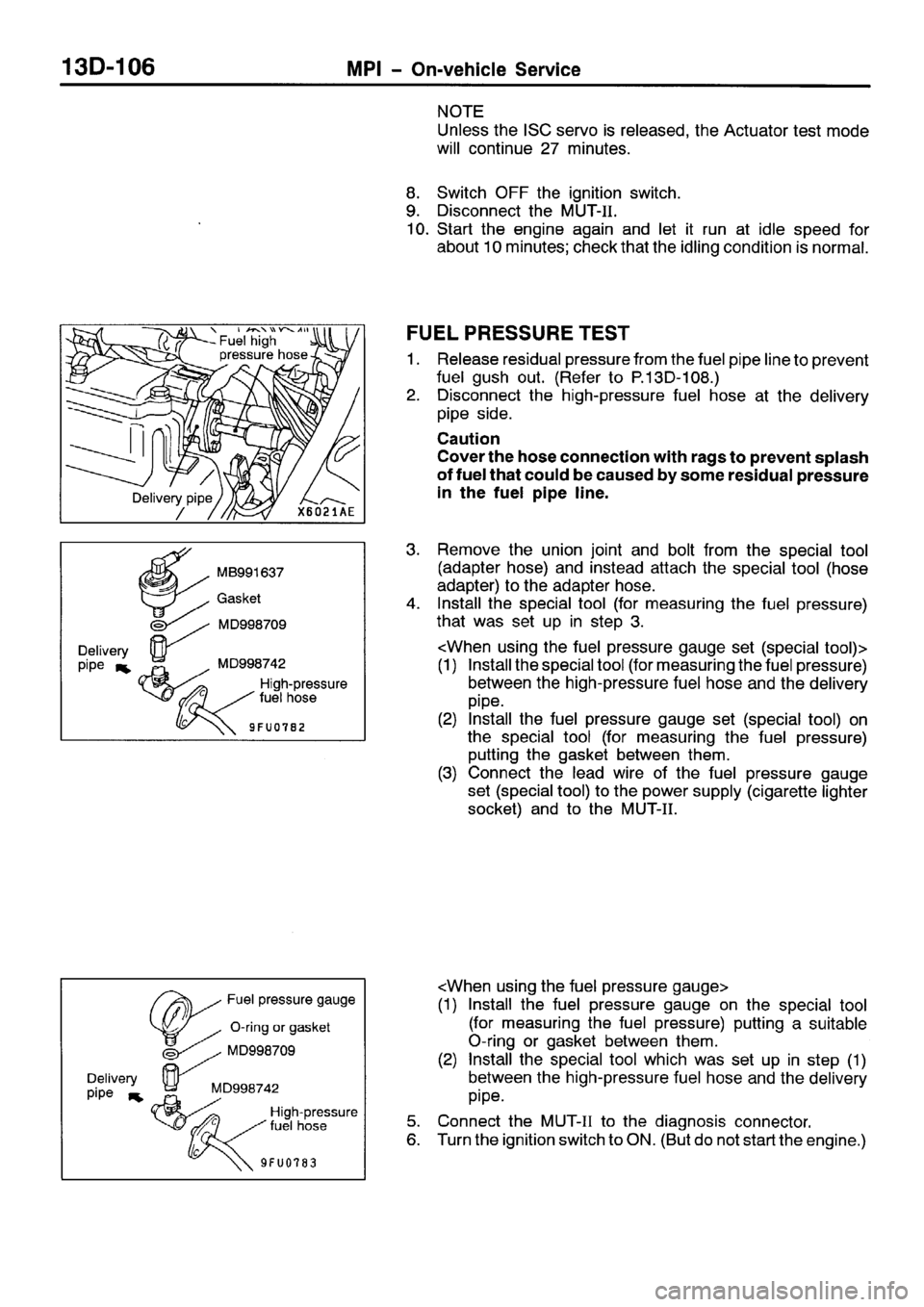 MITSUBISHI SPACE RUNNER 2001  Workshop Manual 