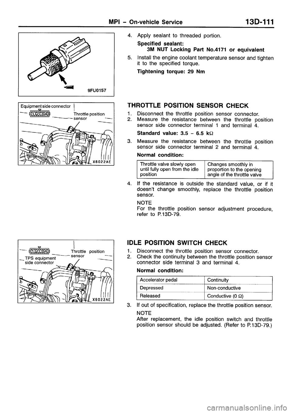 MITSUBISHI SPACE RUNNER 2001  Workshop Manual 