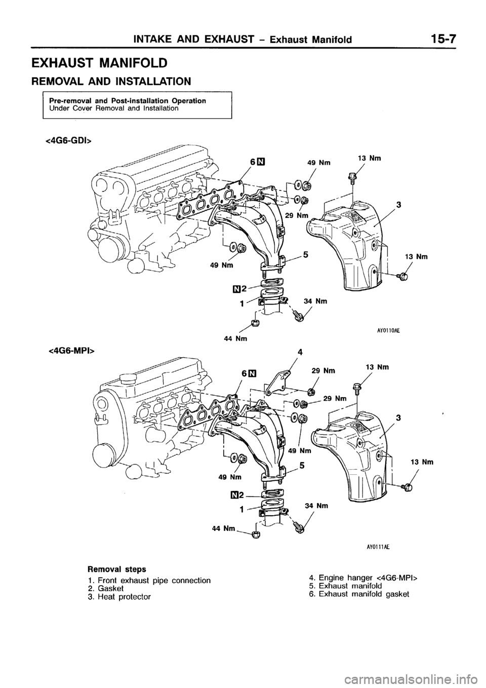 MITSUBISHI SPACE RUNNER 2001  Workshop Manual 