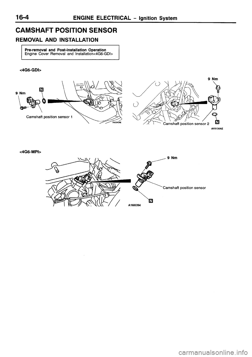 MITSUBISHI SPACE RUNNER 2001  Workshop Manual 