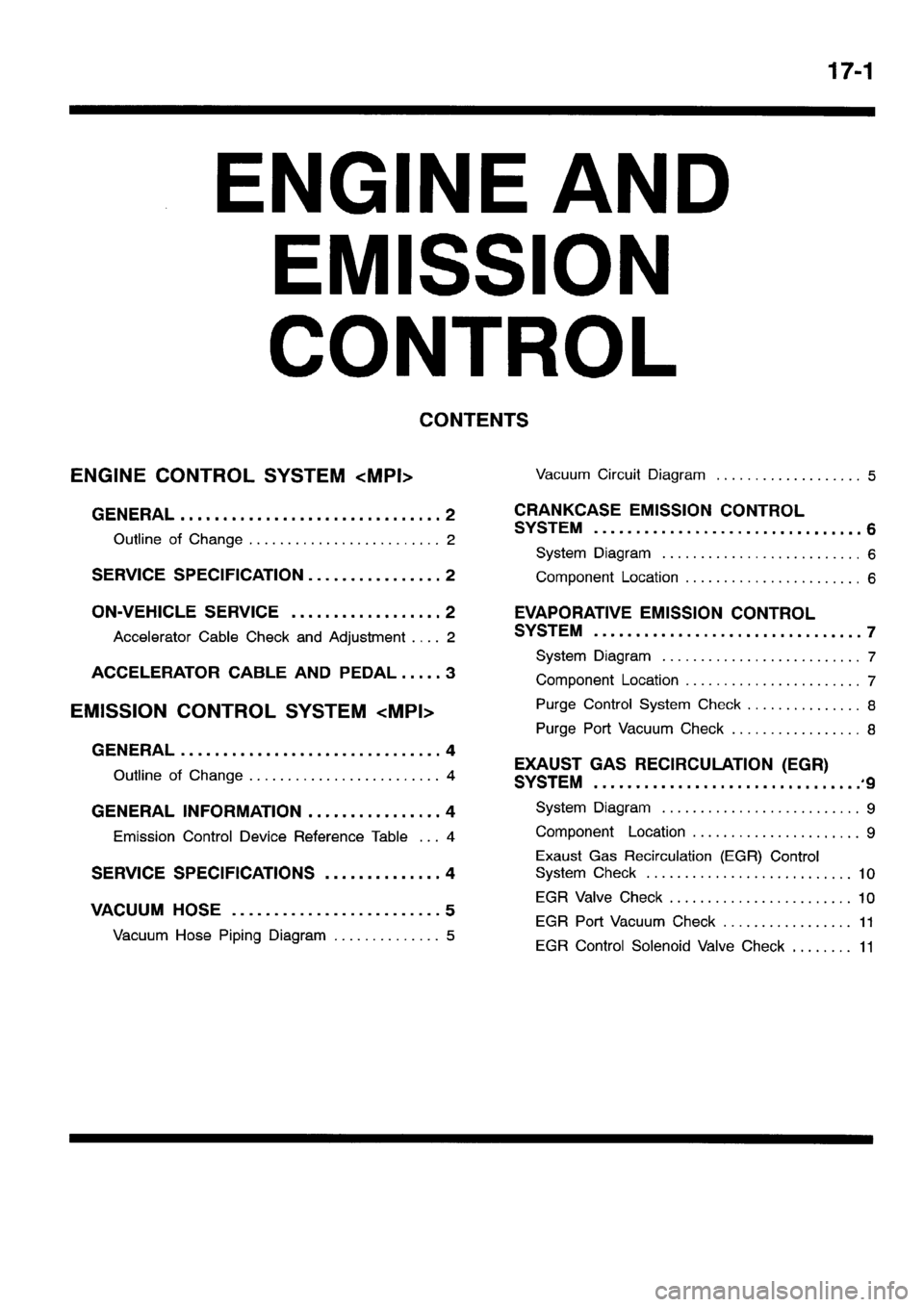 MITSUBISHI SPACE RUNNER 2001  Workshop Manual 