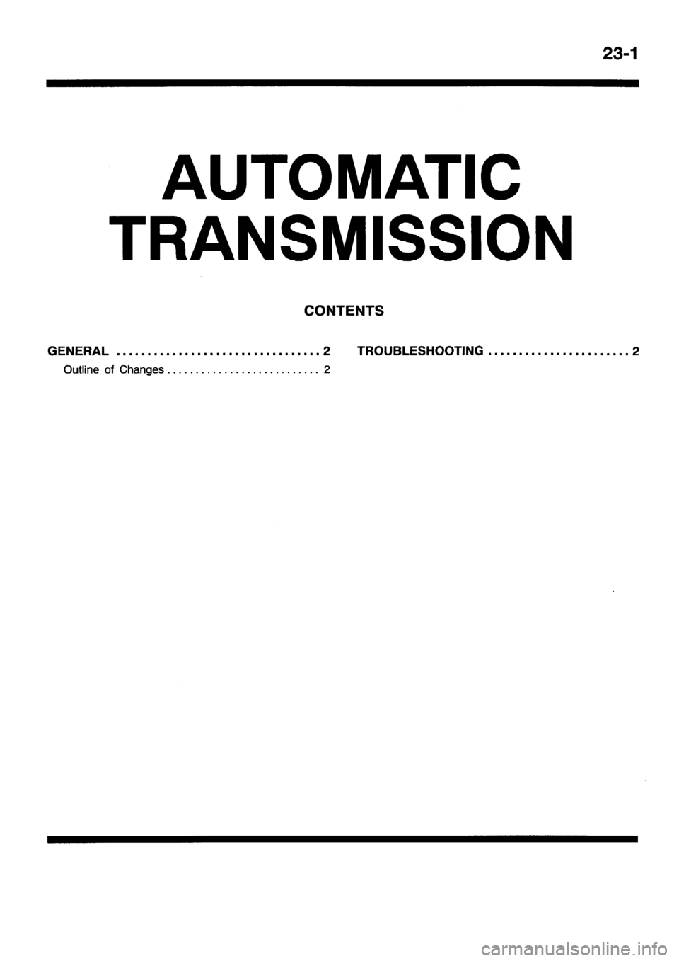 MITSUBISHI SPACE RUNNER 2001  Workshop Manual 