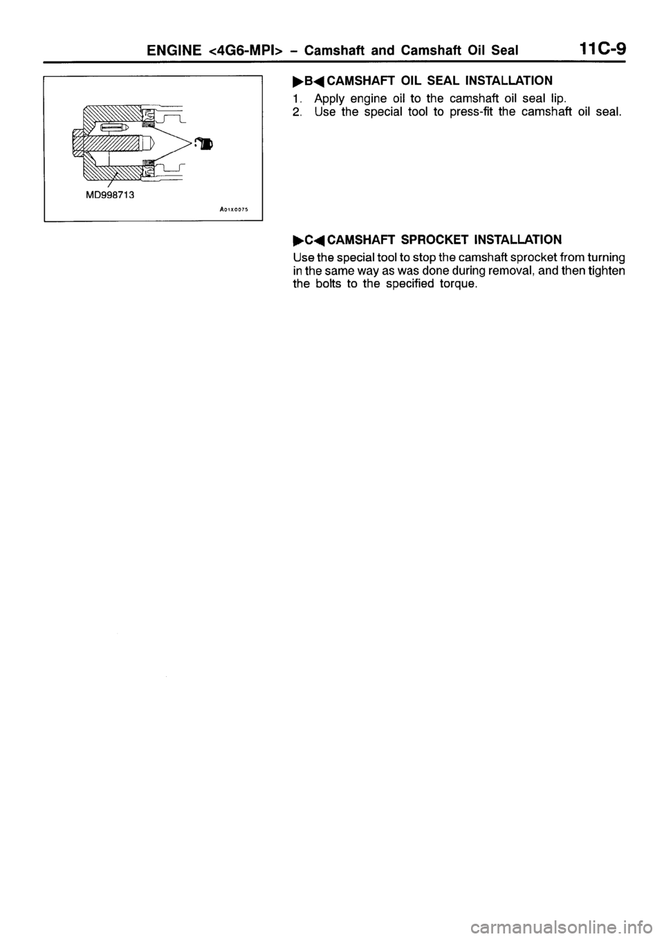 MITSUBISHI SPACE RUNNER 2001  Workshop Manual 