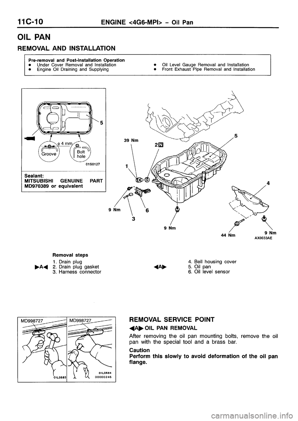 MITSUBISHI SPACE RUNNER 2001  Workshop Manual 