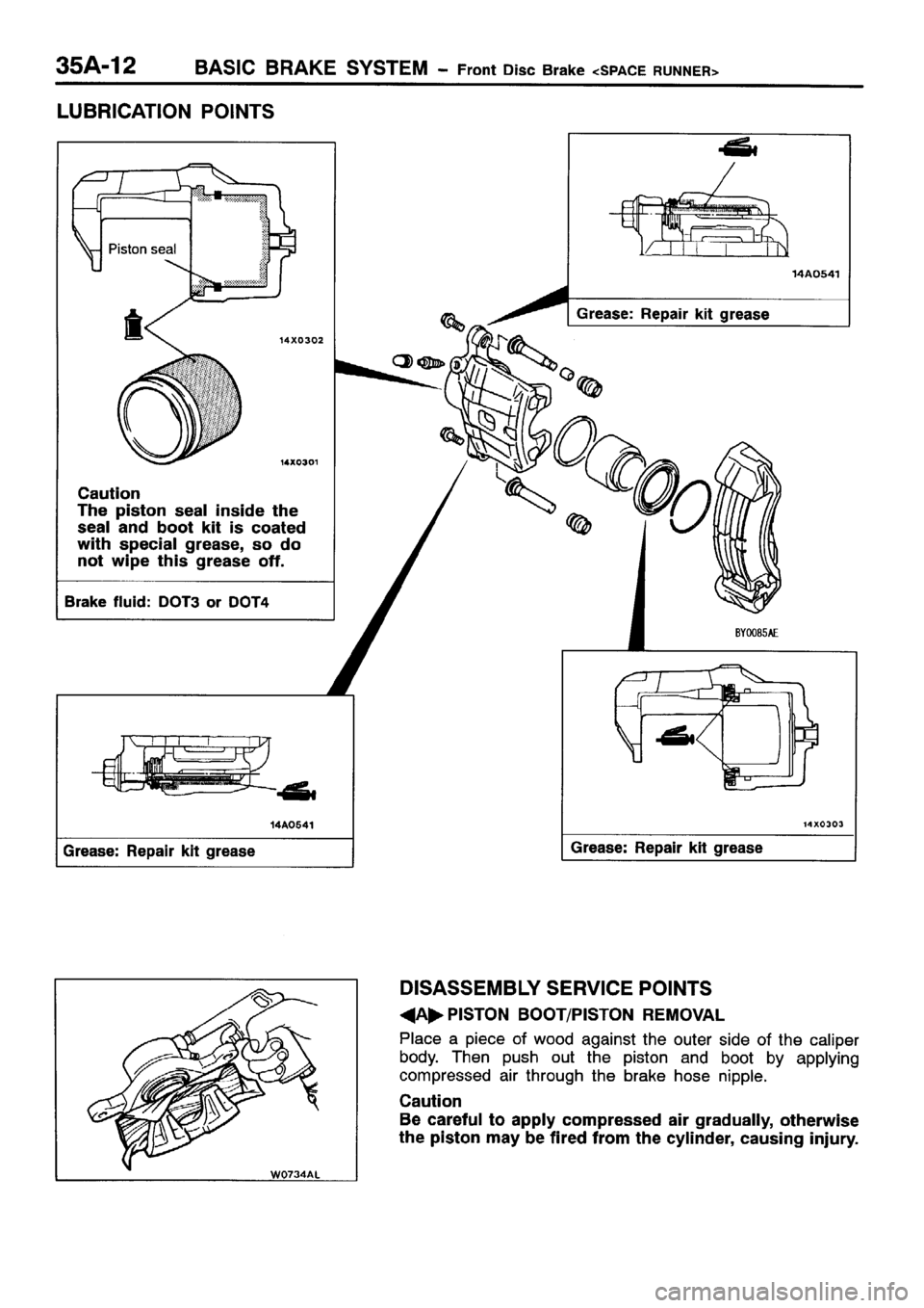 MITSUBISHI SPACE RUNNER 2001  Workshop Manual 