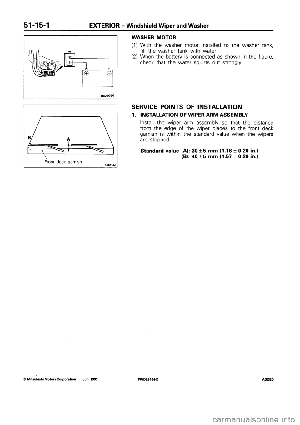 MITSUBISHI SPACE RUNNER 1992  Workshop Manual 