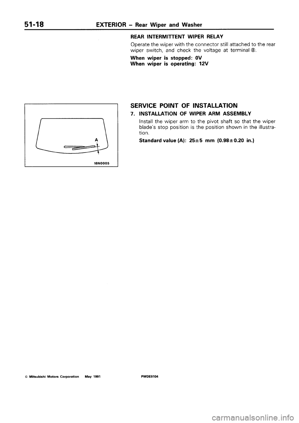 MITSUBISHI SPACE RUNNER 1992  Workshop Manual 