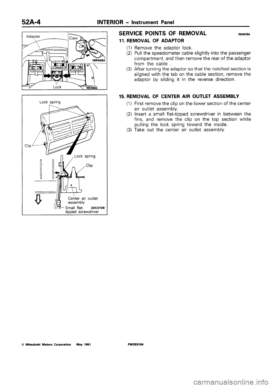 MITSUBISHI SPACE RUNNER 1992  Workshop Manual 