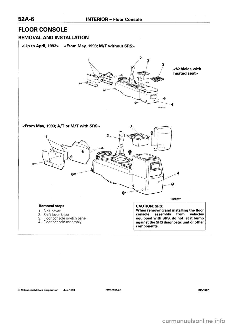 MITSUBISHI SPACE RUNNER 1992  Workshop Manual 