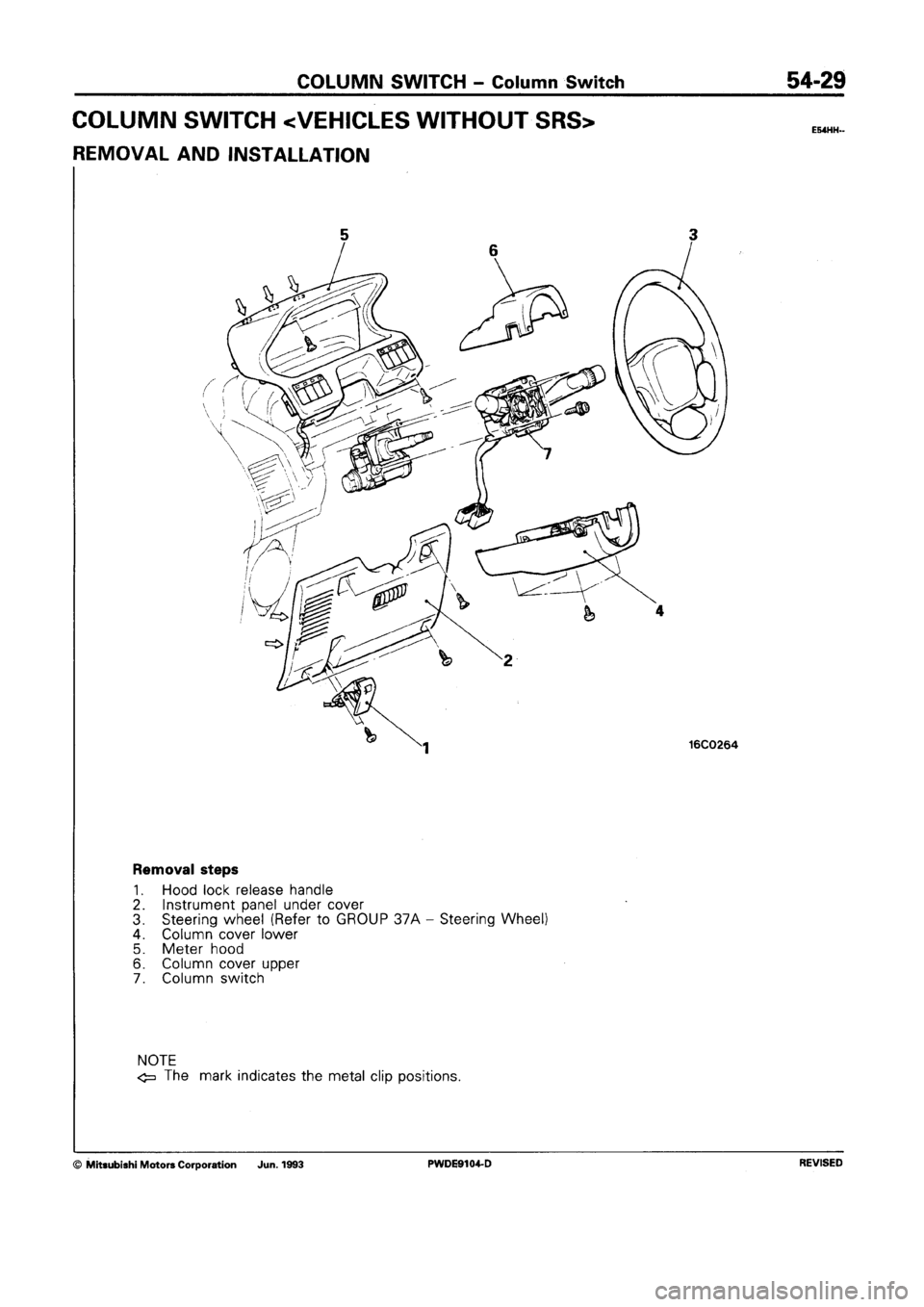 MITSUBISHI SPACE RUNNER 1992  Workshop Manual 