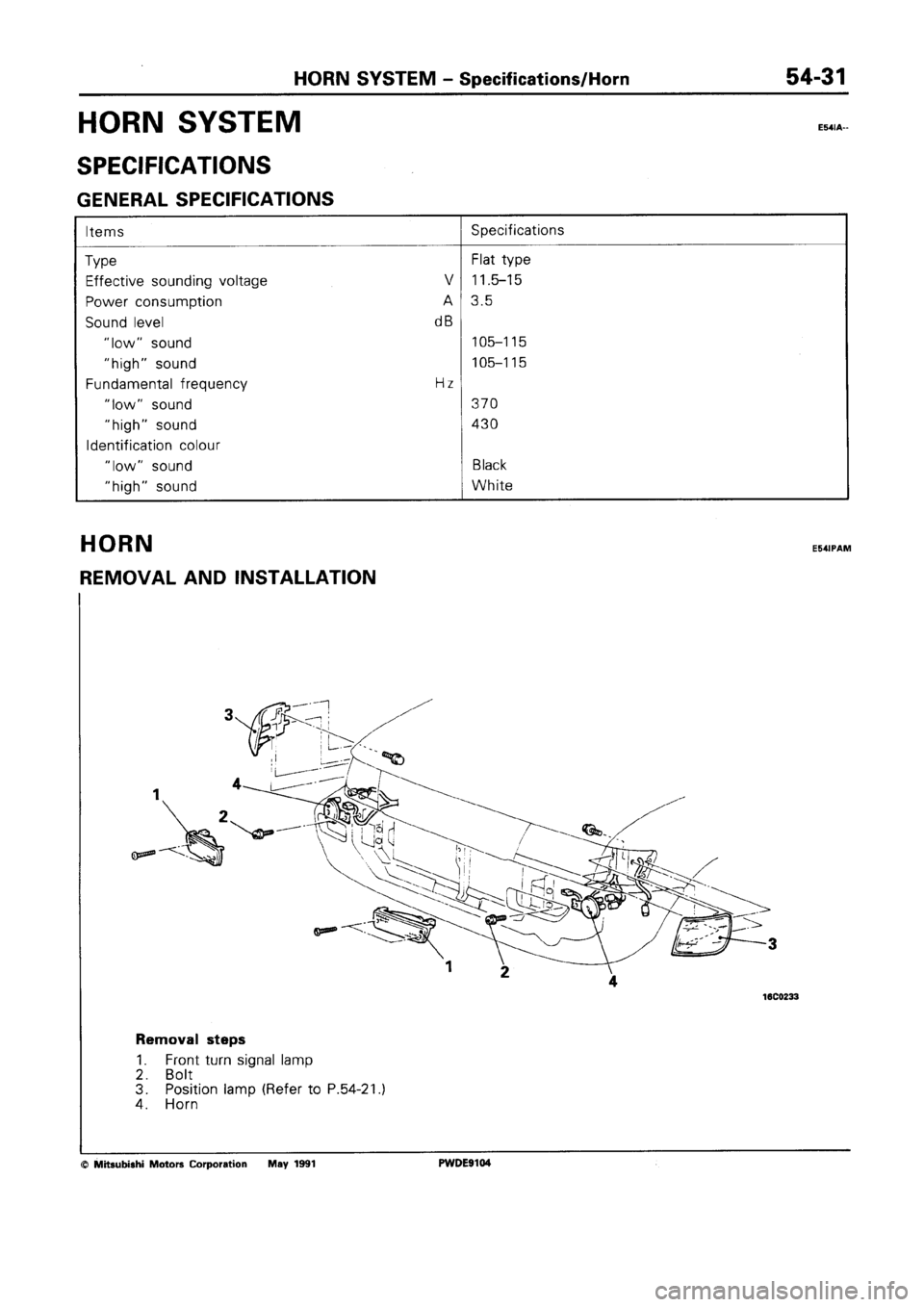 MITSUBISHI SPACE RUNNER 1992  Workshop Manual 