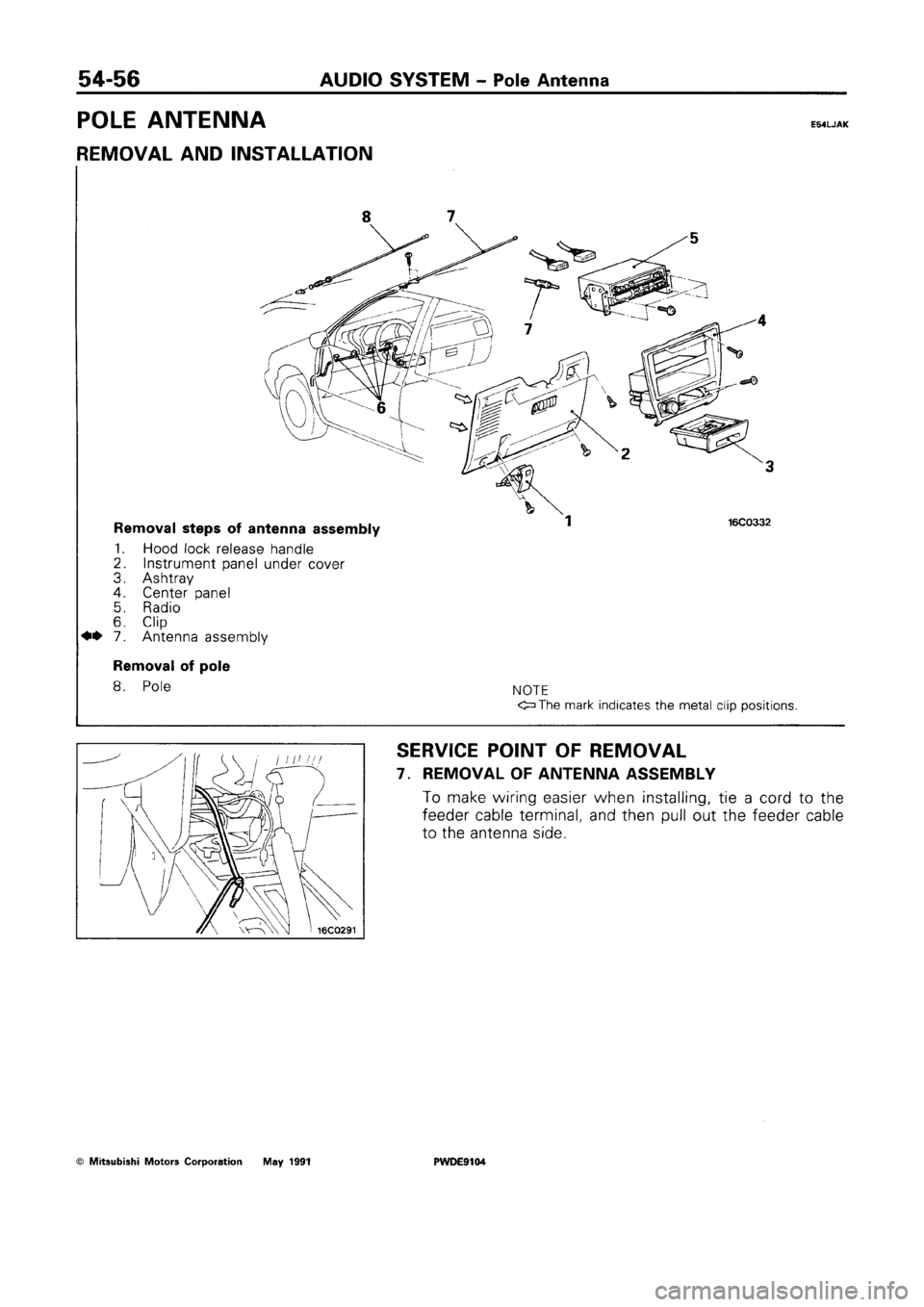 MITSUBISHI SPACE RUNNER 1992  Workshop Manual 