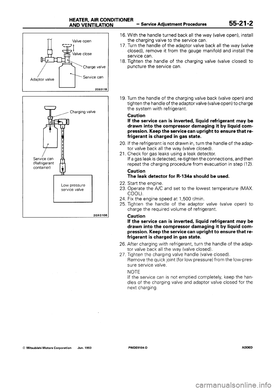 MITSUBISHI SPACE RUNNER 1992  Workshop Manual 