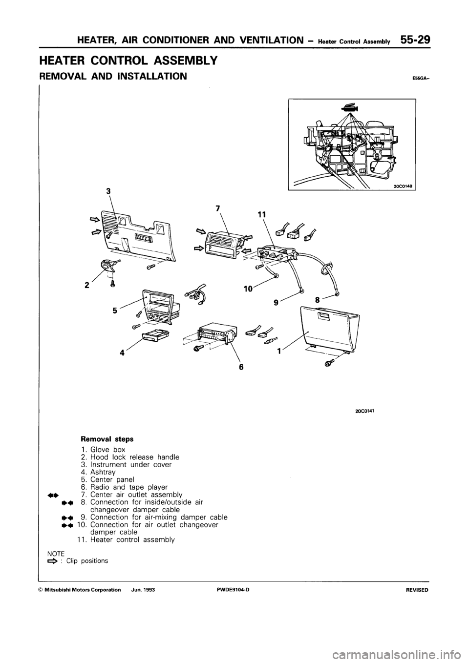 MITSUBISHI SPACE RUNNER 1992  Workshop Manual 