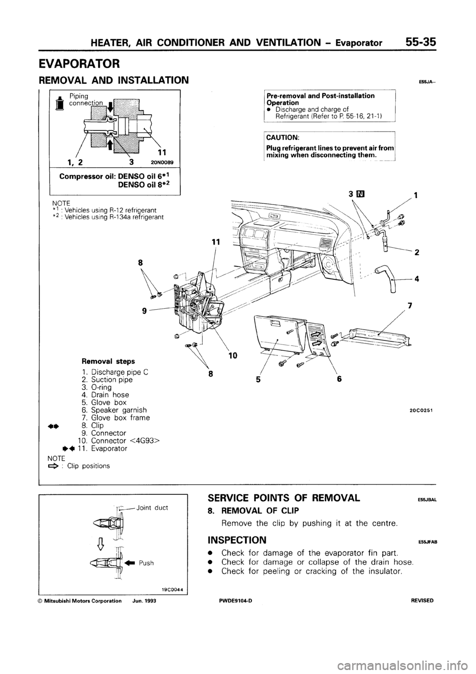 MITSUBISHI SPACE RUNNER 1992  Workshop Manual 