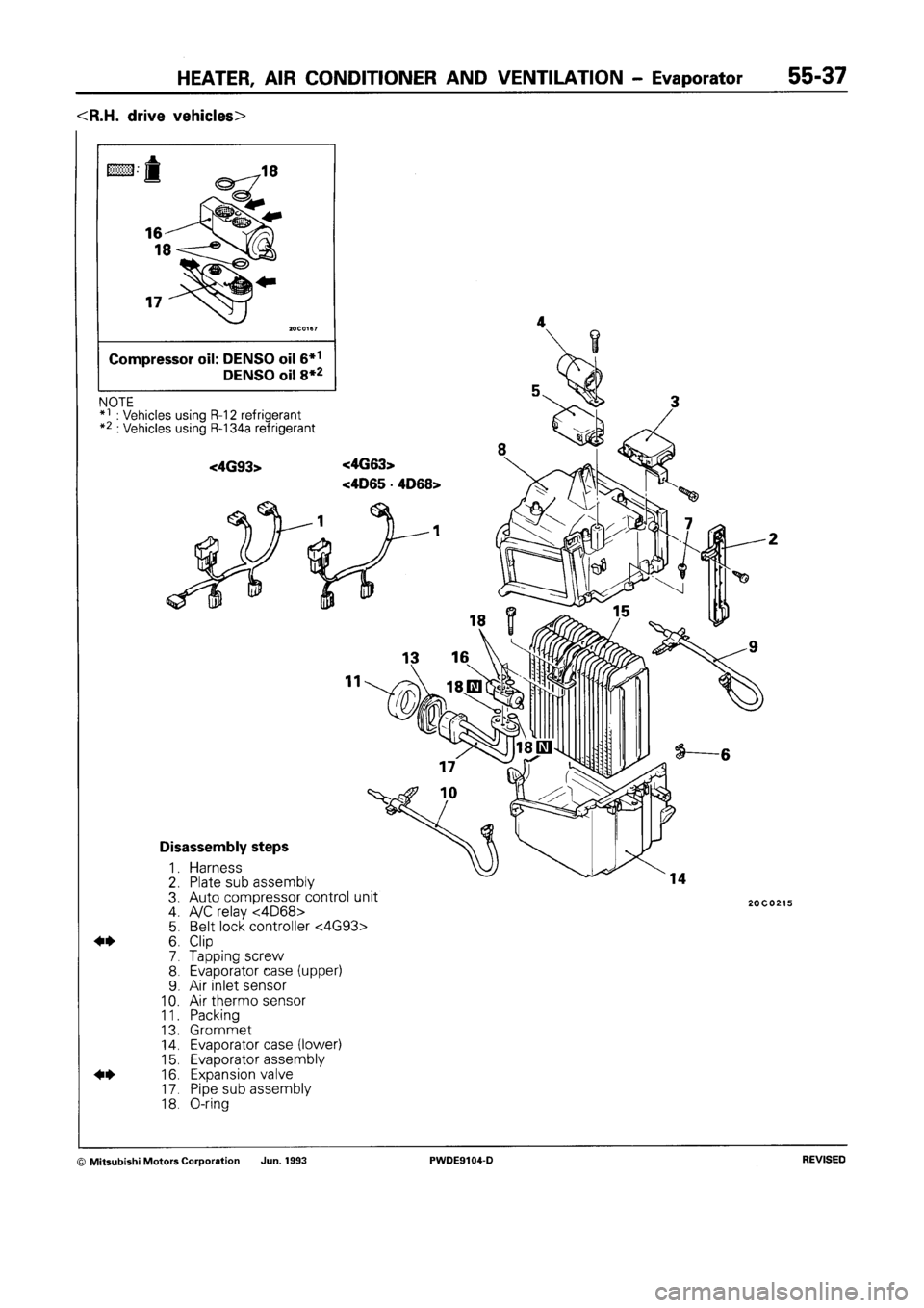 MITSUBISHI SPACE RUNNER 1992  Workshop Manual 