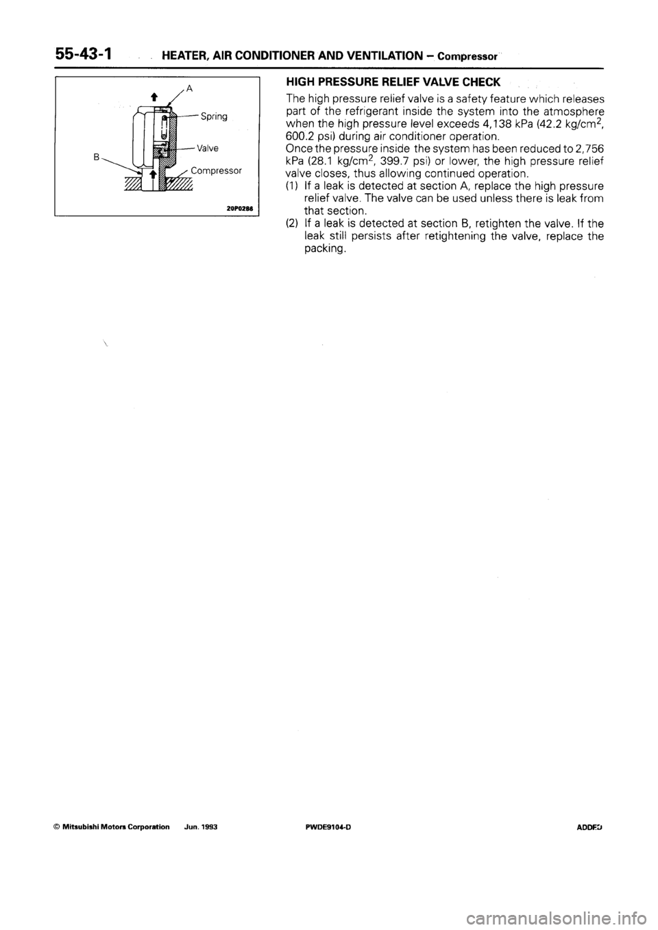 MITSUBISHI SPACE RUNNER 1992  Workshop Manual 