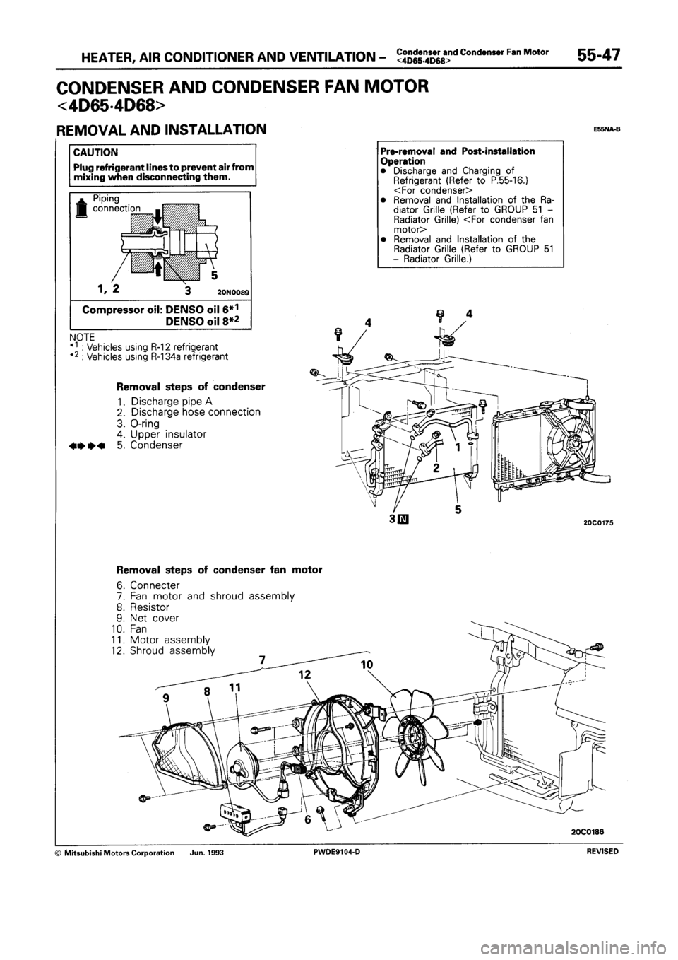MITSUBISHI SPACE RUNNER 1992  Workshop Manual 