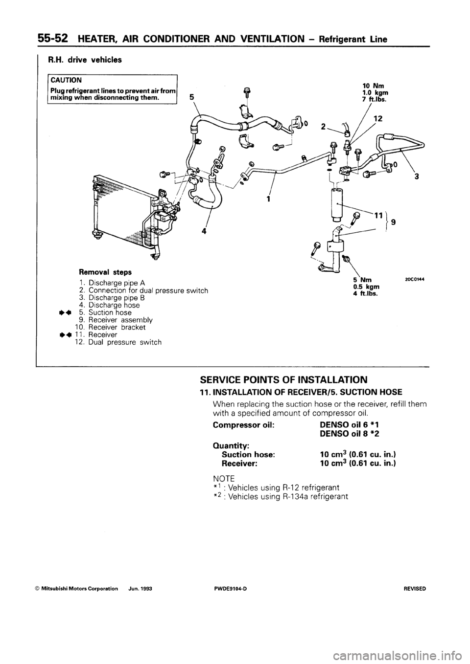 MITSUBISHI SPACE RUNNER 1992  Workshop Manual 