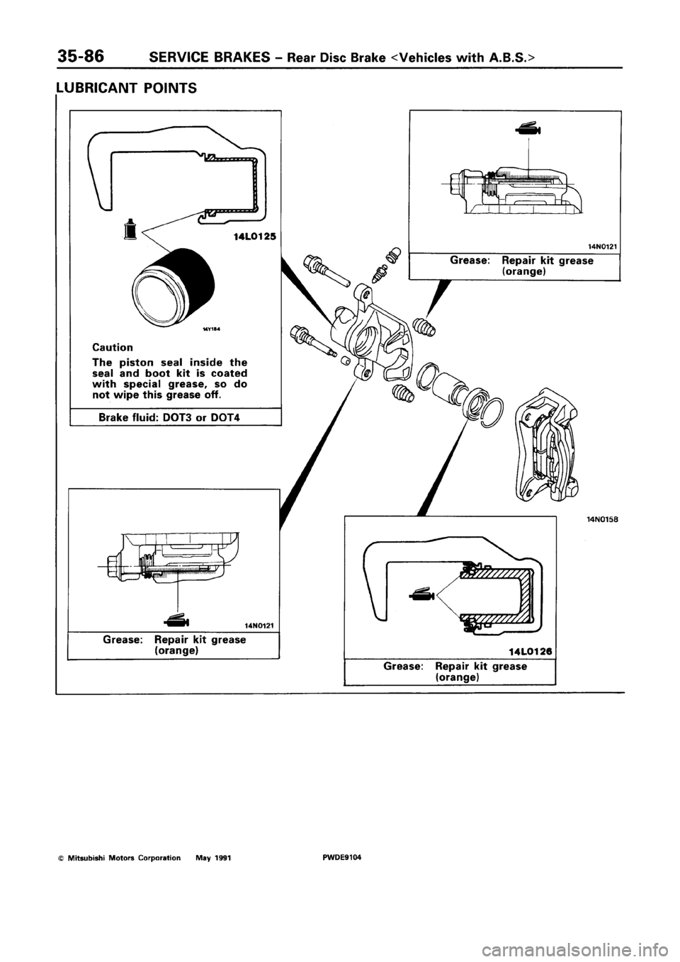 MITSUBISHI SPACE RUNNER 1992  Workshop Manual 