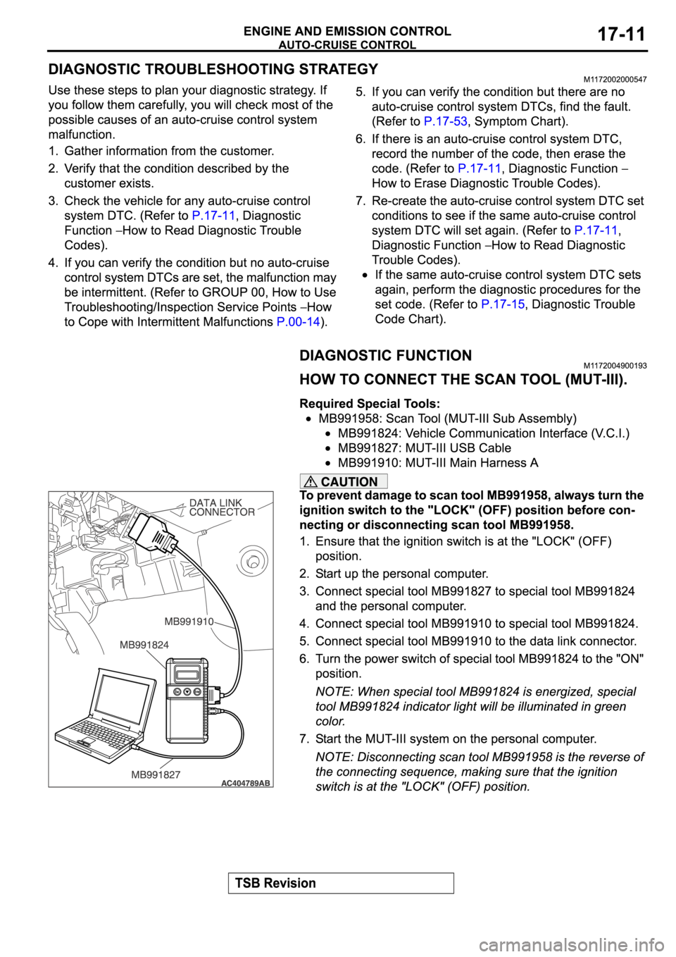 MITSUBISHI SPYDER 2006  Service Repair Manual 