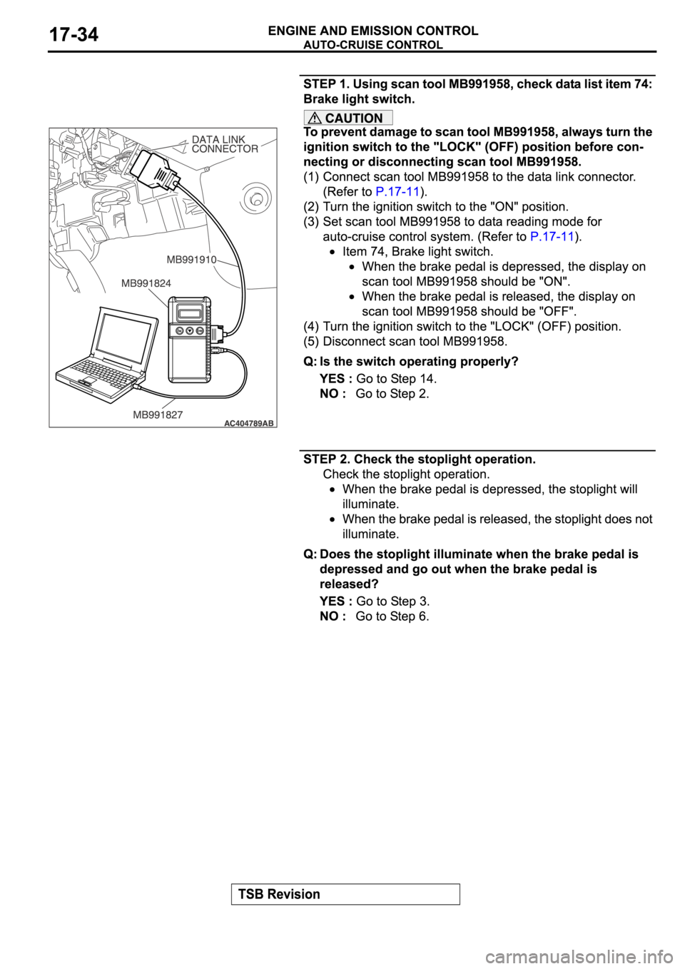 MITSUBISHI SPYDER 2006  Service Repair Manual 