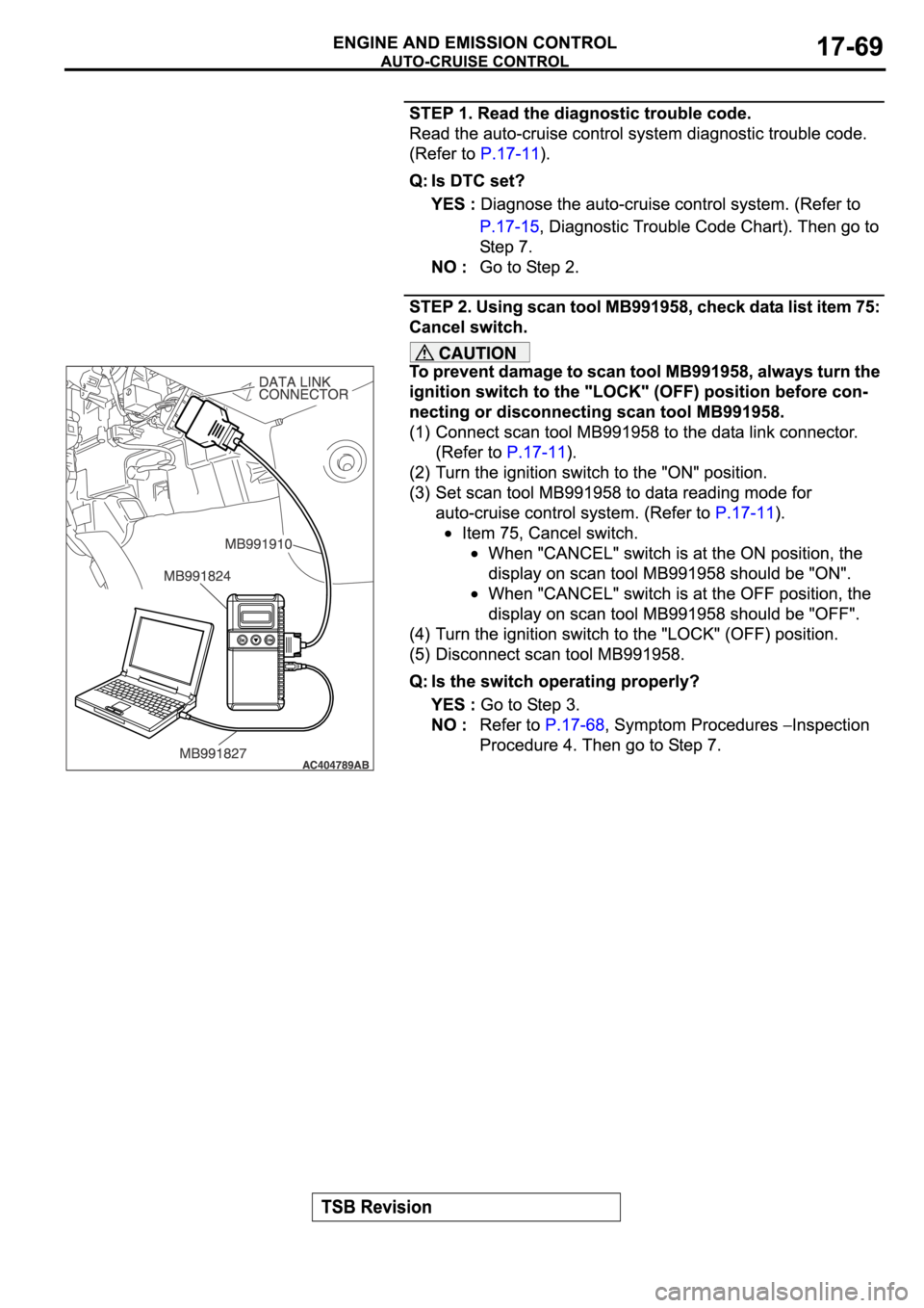 MITSUBISHI SPYDER 2006  Service Repair Manual 
