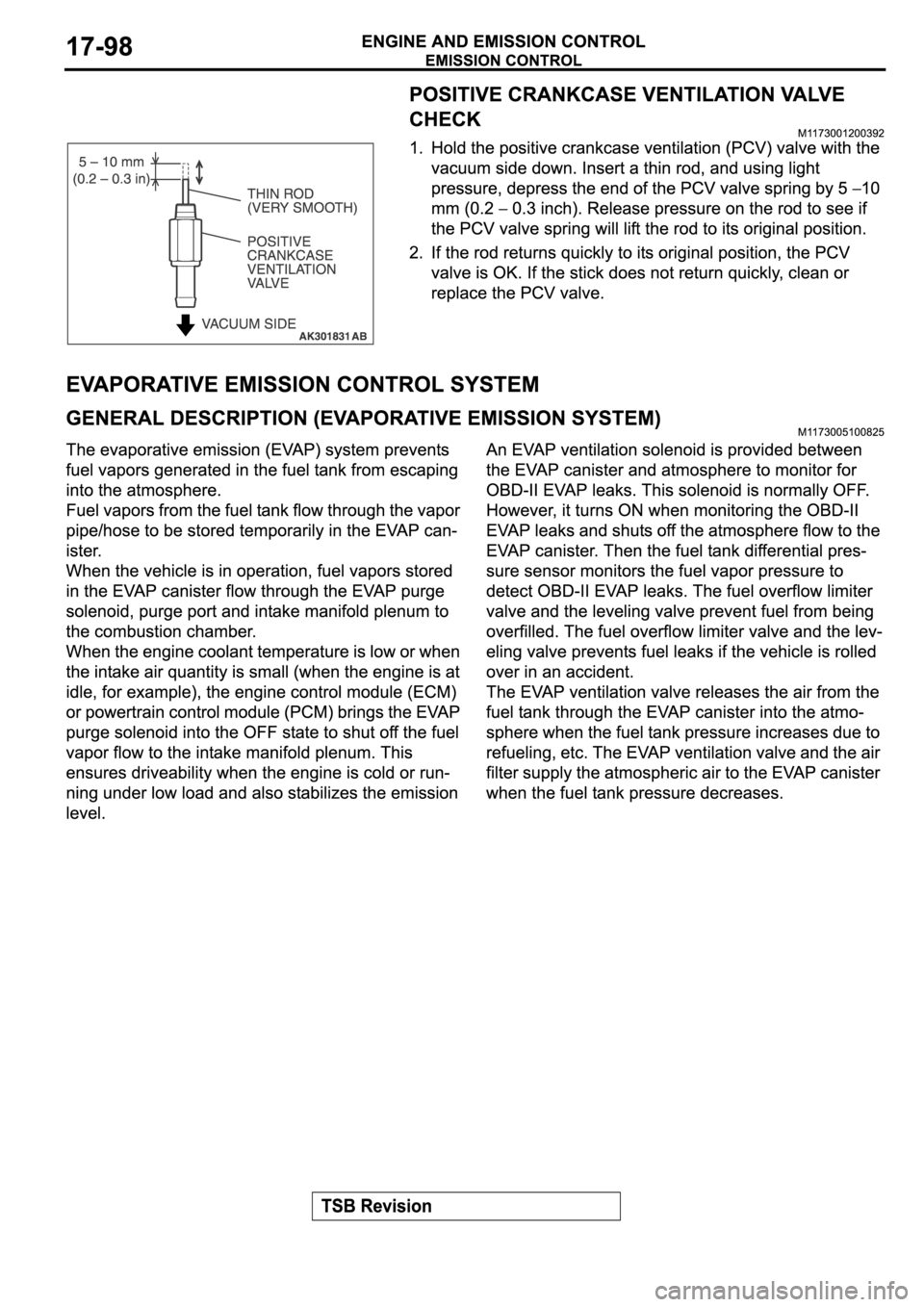 MITSUBISHI SPYDER 2006  Service Repair Manual 