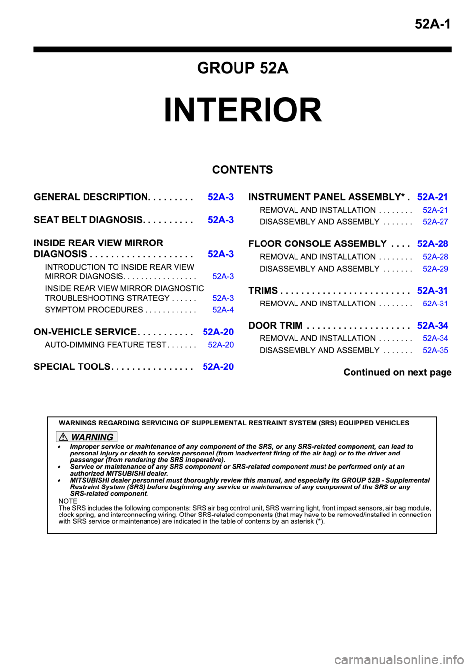 MITSUBISHI SPYDER 2006  Service Repair Manual 