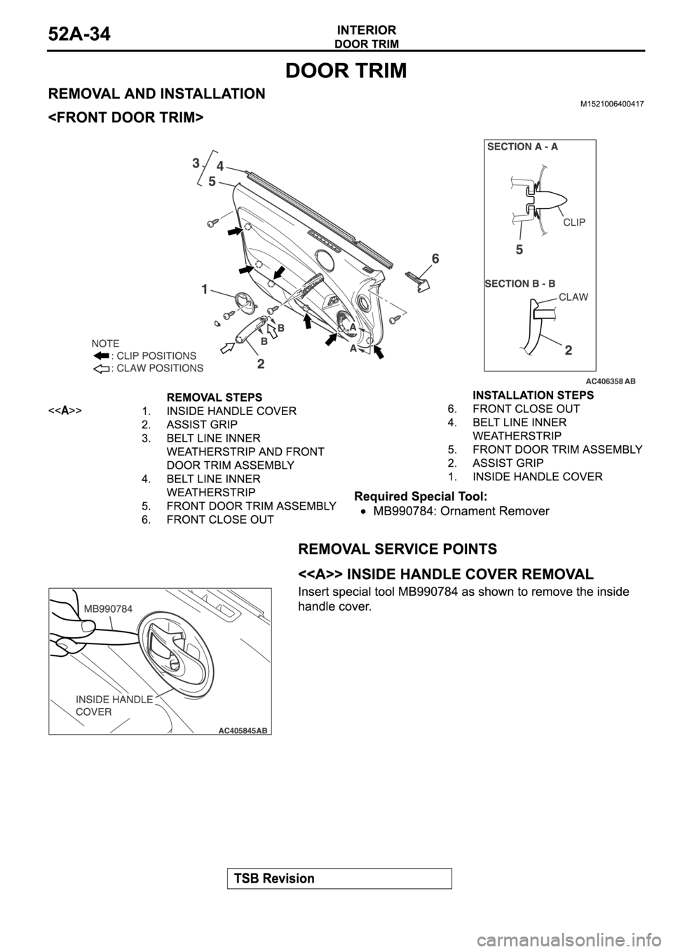 MITSUBISHI SPYDER 2006  Service Repair Manual 