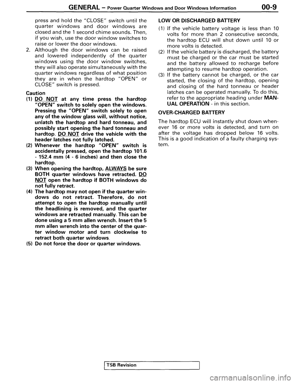 MITSUBISHI SPYDER 1995  Service Manual Supplement 