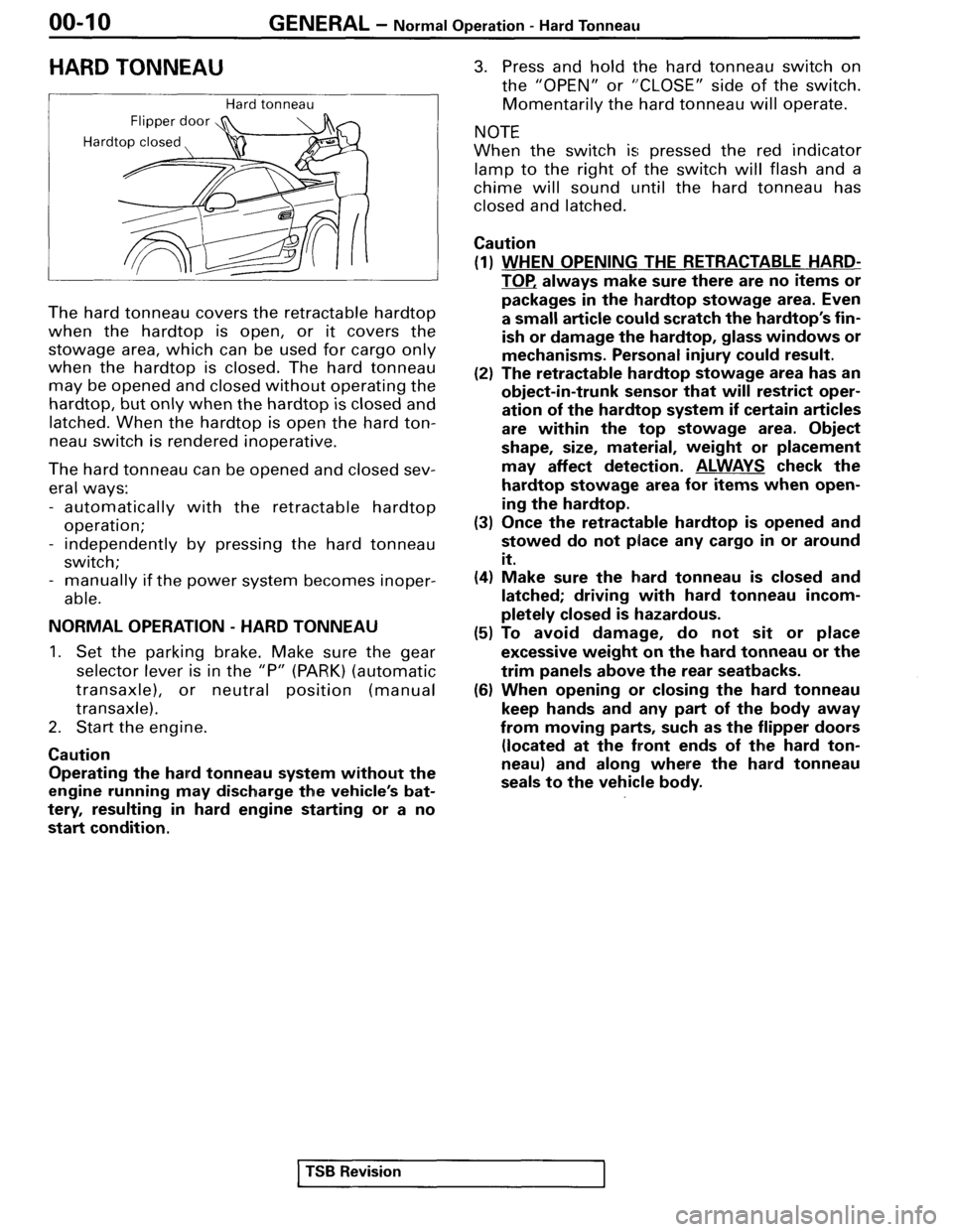 MITSUBISHI SPYDER 1995  Service Manual Supplement 