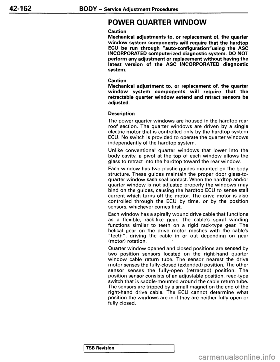 MITSUBISHI SPYDER 1995  Service Manual Supplement 