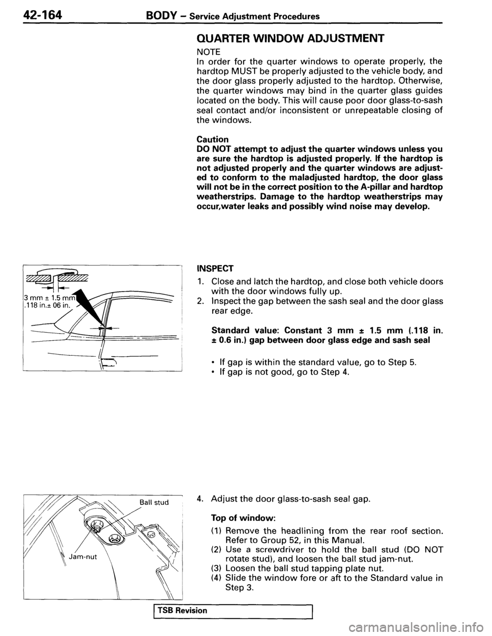 MITSUBISHI SPYDER 1995  Service Manual Supplement 