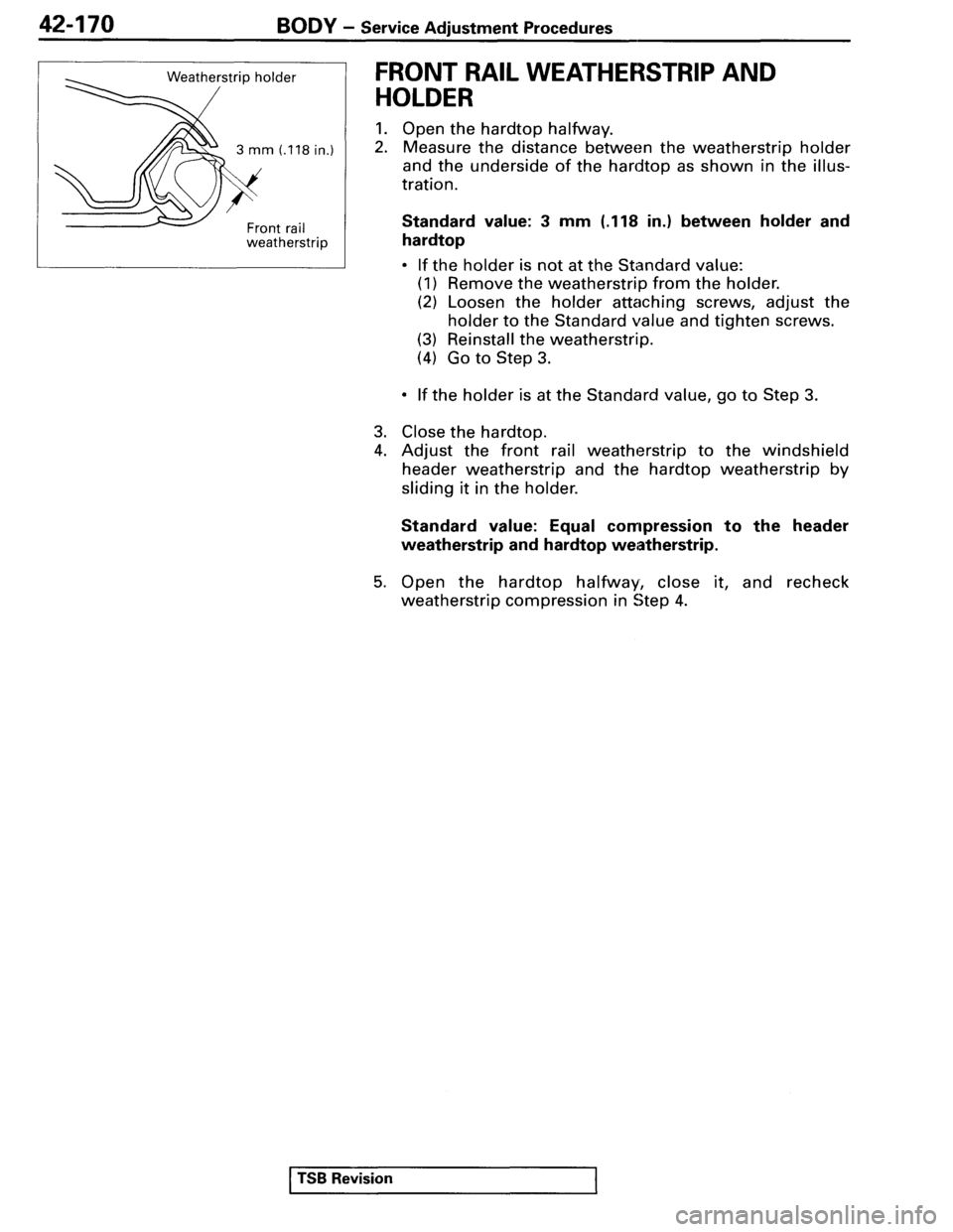 MITSUBISHI SPYDER 1995  Service Manual Supplement 
