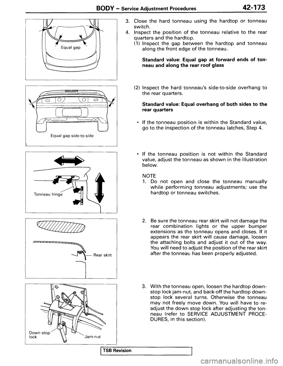 MITSUBISHI SPYDER 1995  Service Manual Supplement 