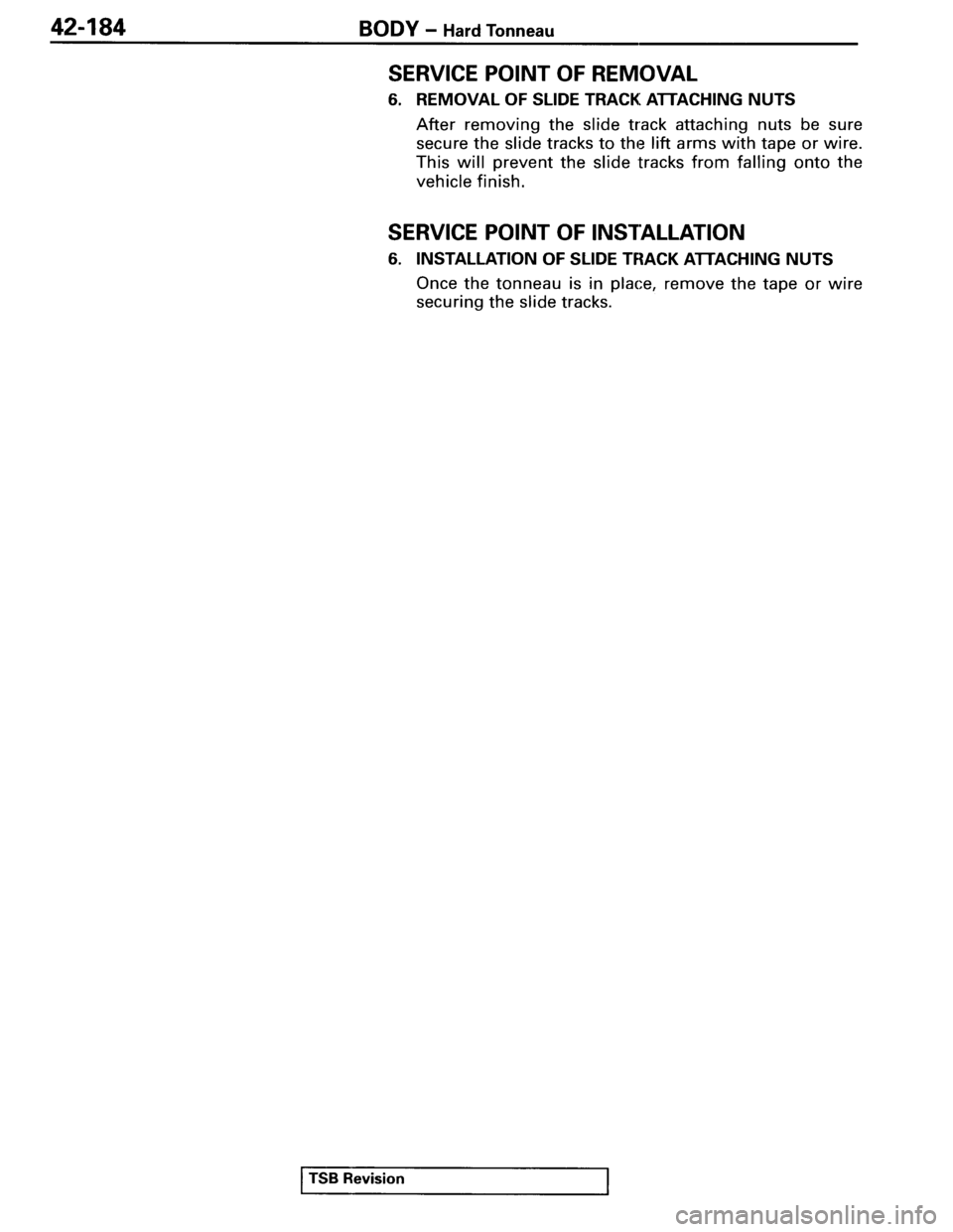 MITSUBISHI SPYDER 1995  Service Manual Supplement 