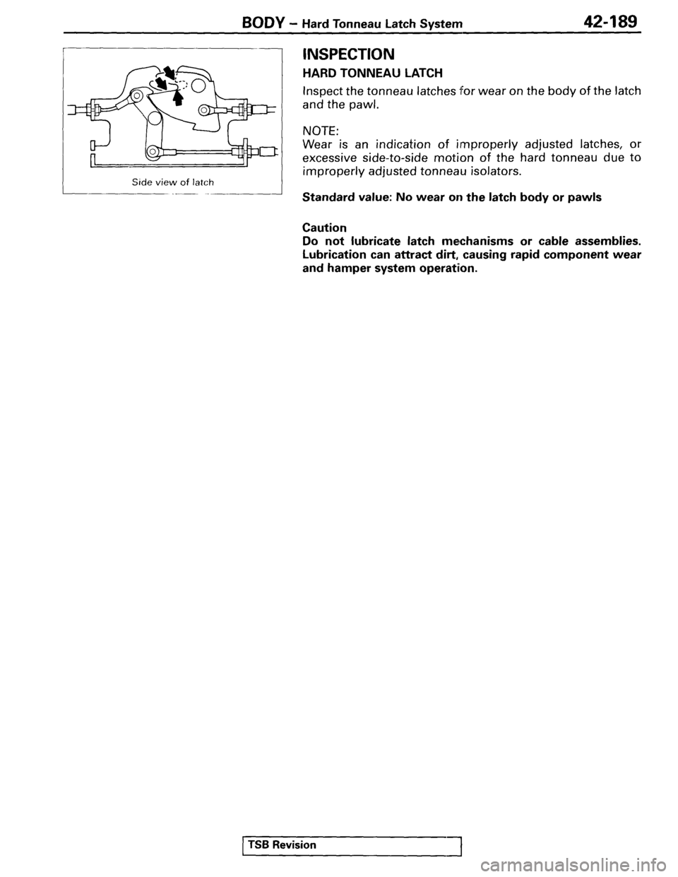 MITSUBISHI SPYDER 1995  Service Manual Supplement 