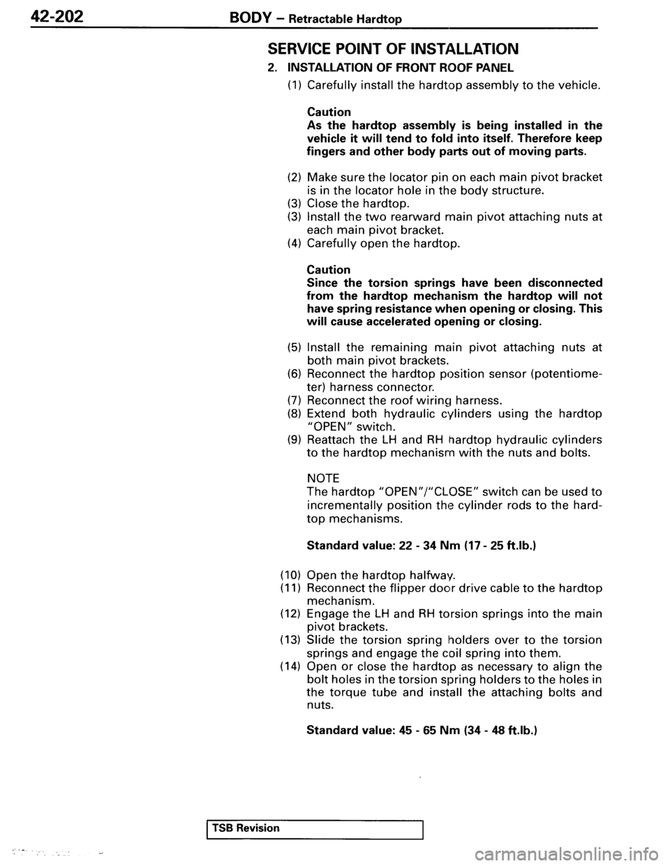MITSUBISHI SPYDER 1995  Service Manual Supplement 