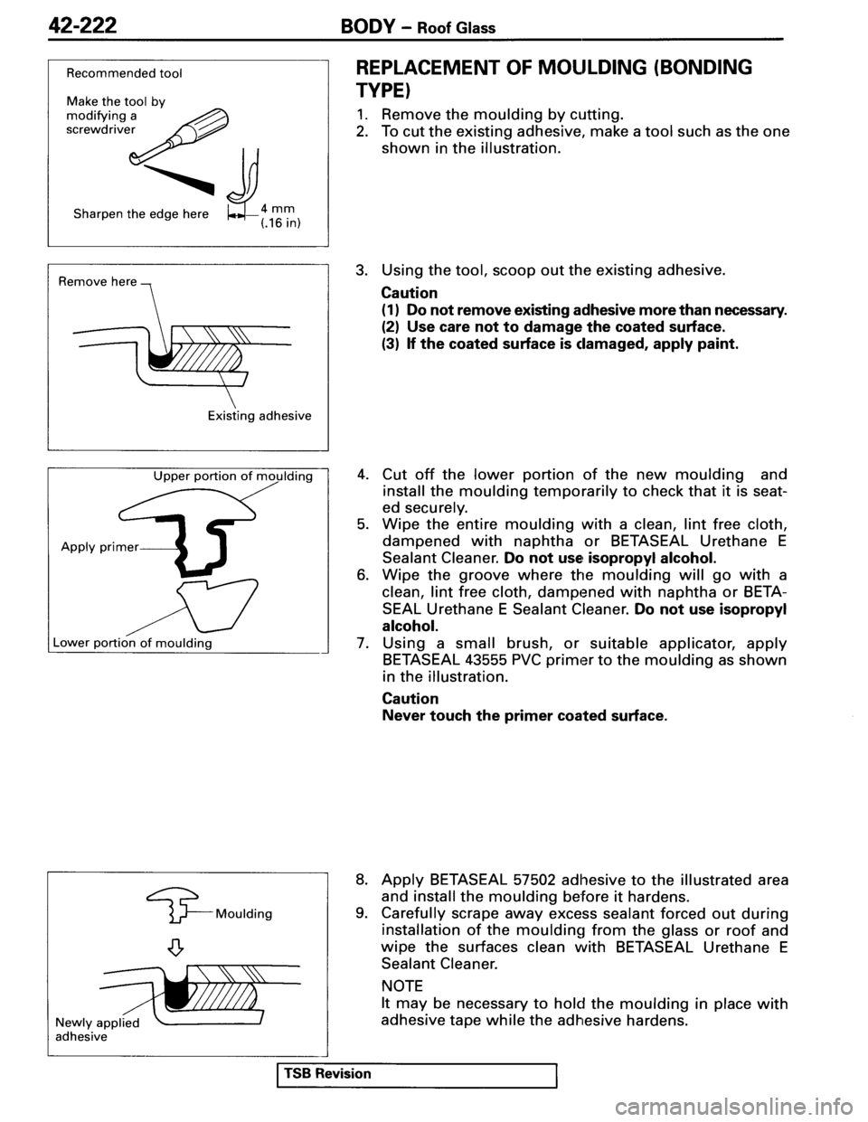 MITSUBISHI SPYDER 1995  Service Manual Supplement 
