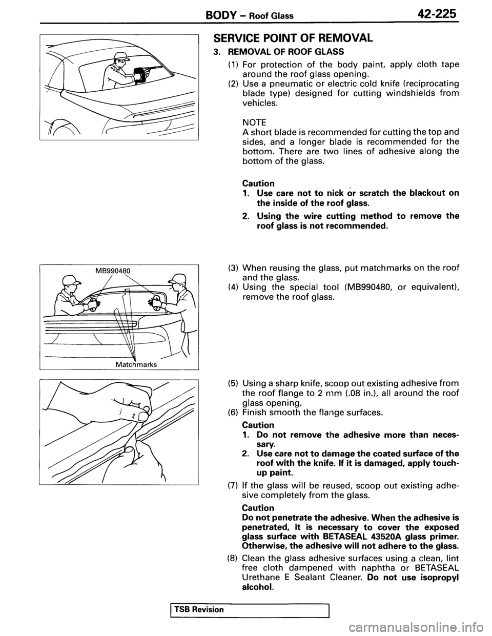 MITSUBISHI SPYDER 1995  Service Manual Supplement 