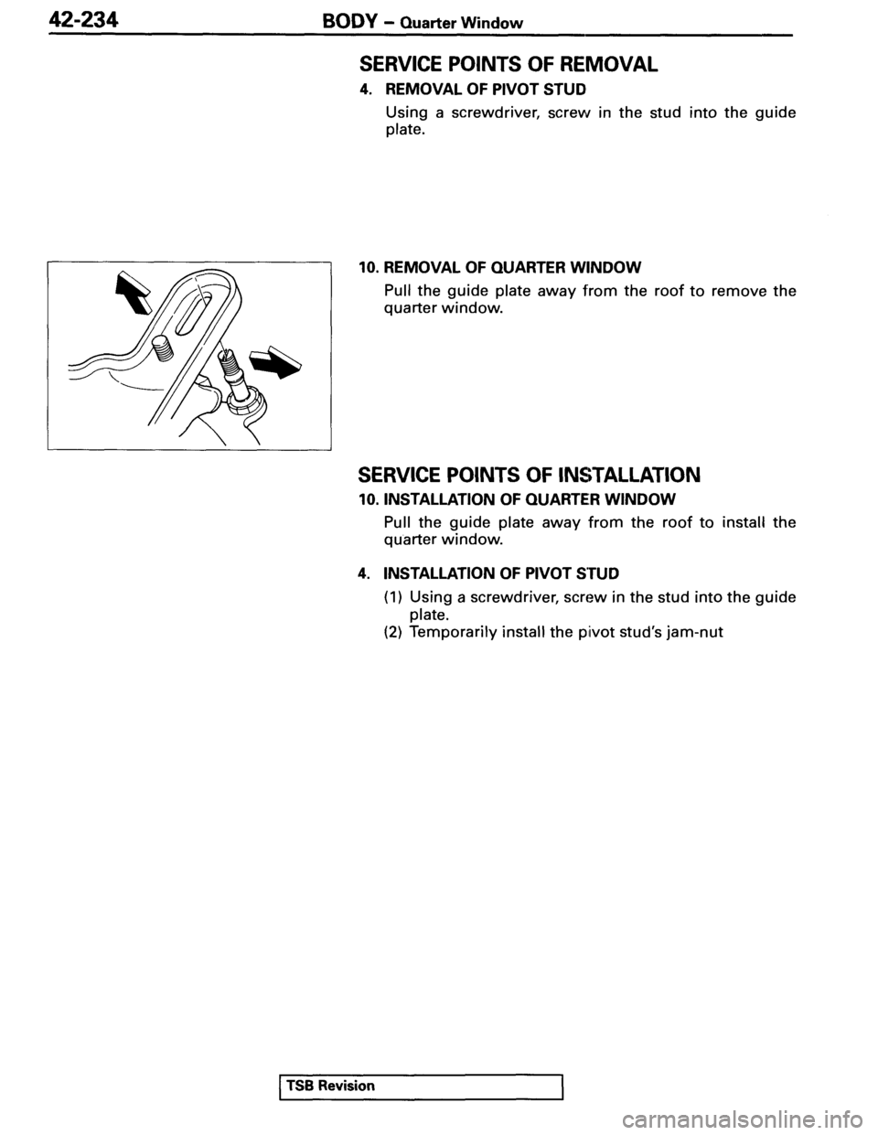 MITSUBISHI SPYDER 1995  Service Manual Supplement 