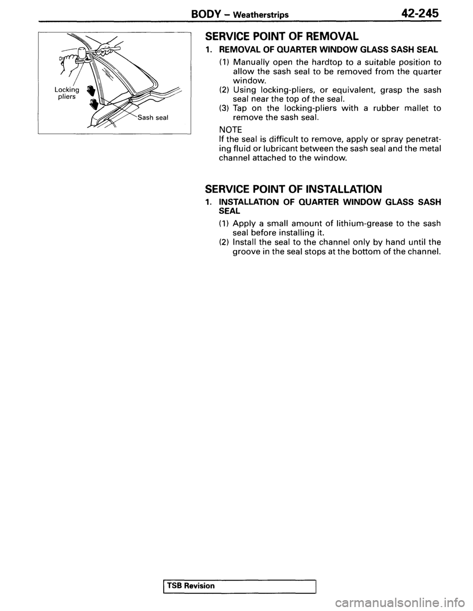 MITSUBISHI SPYDER 1995  Service Manual Supplement 