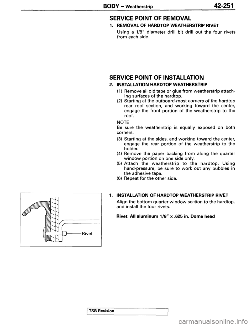 MITSUBISHI SPYDER 1995  Service Manual Supplement 
