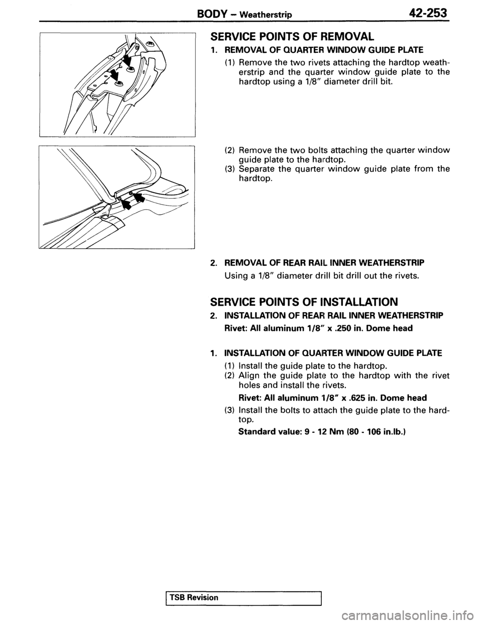 MITSUBISHI SPYDER 1995  Service Manual Supplement 