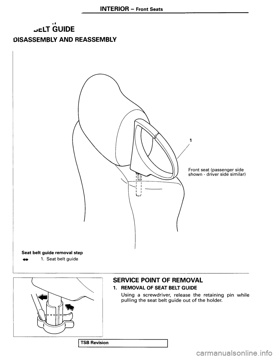 MITSUBISHI SPYDER 1995  Service Manual Supplement 